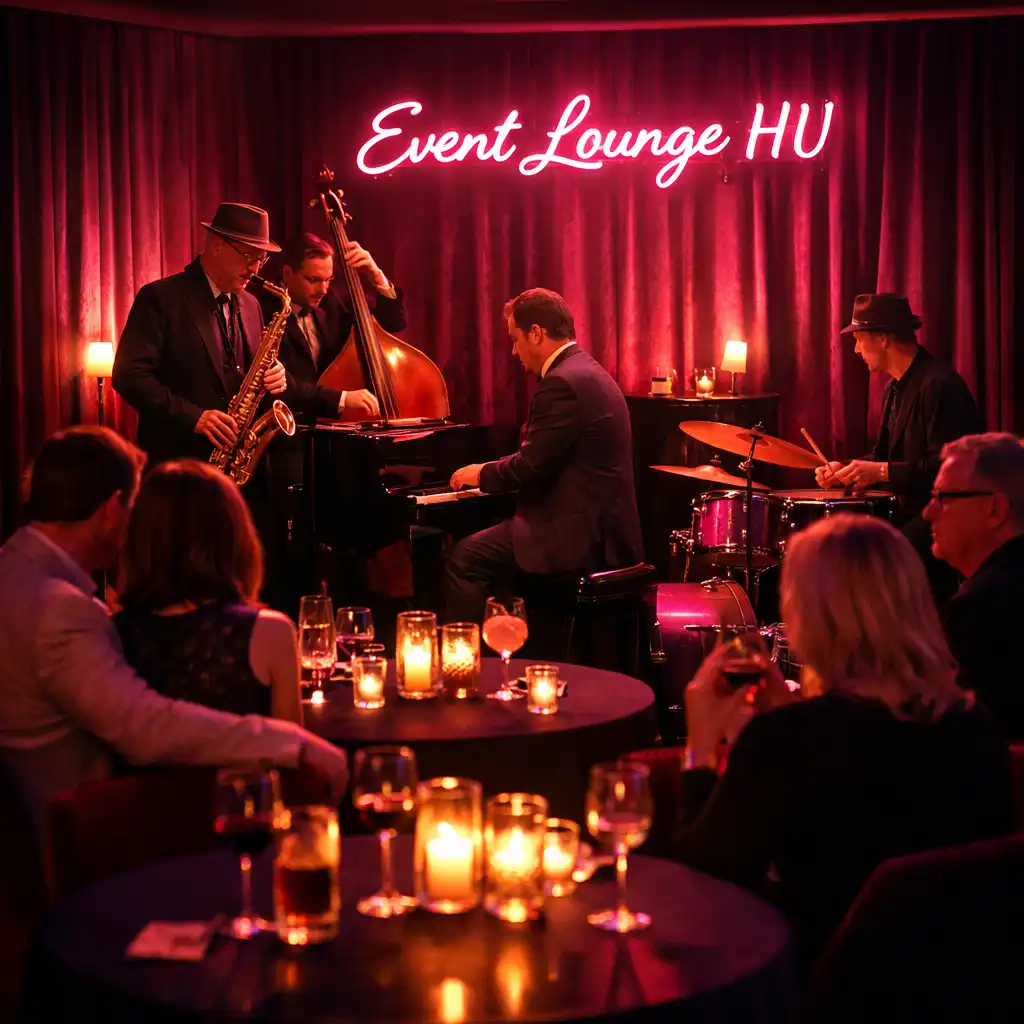 Élő jazz & lounge zene hangulatos fényekkel az Event Lounge HU bárjában